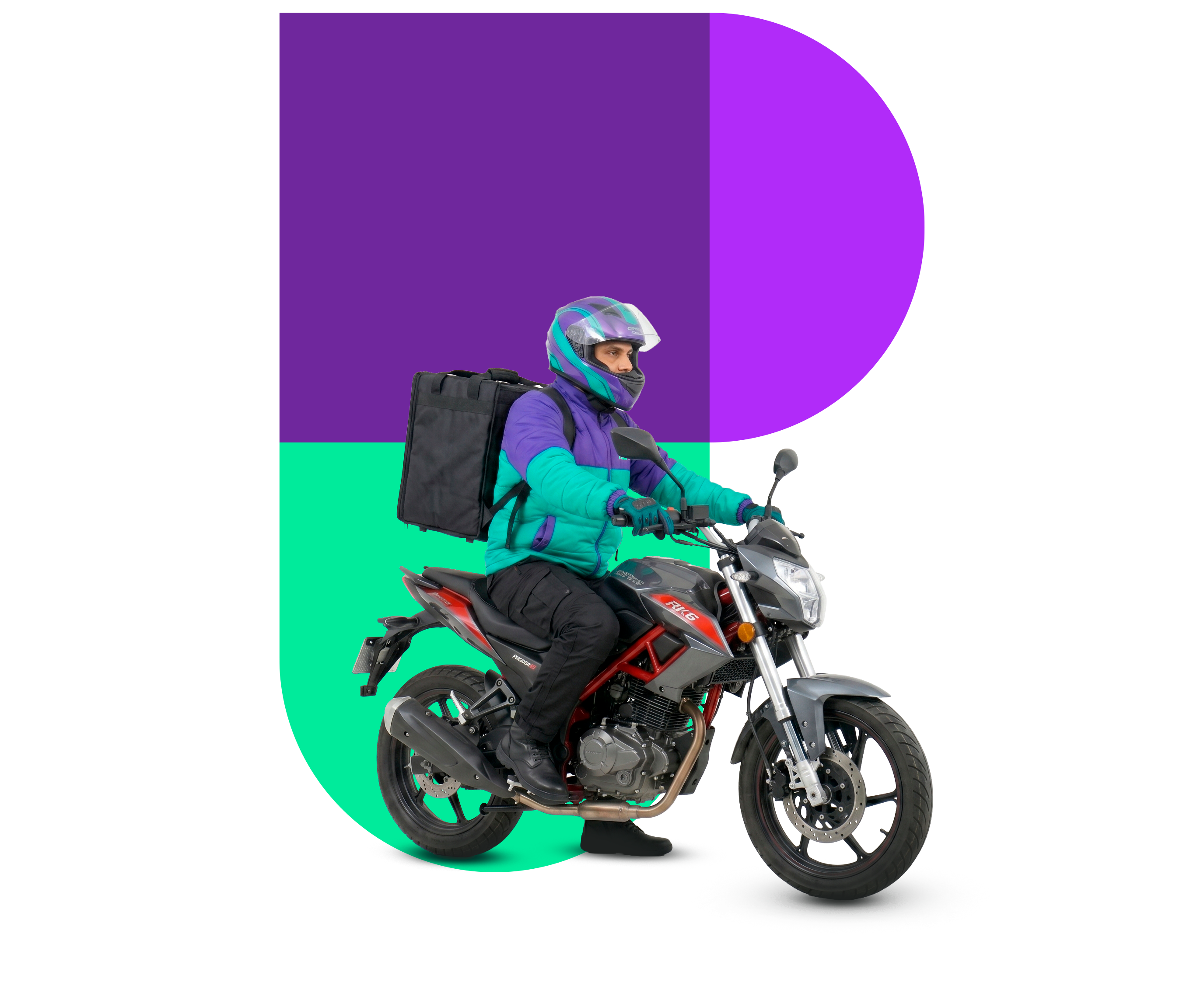 Motorizado de empresa delivery